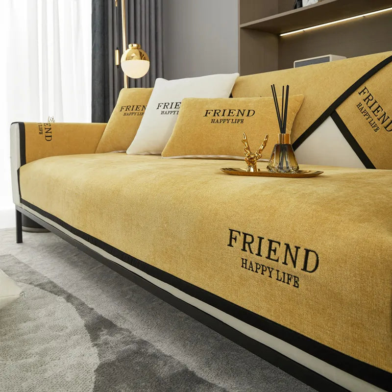 Friend Happy Life Luxury Sofa Cushion