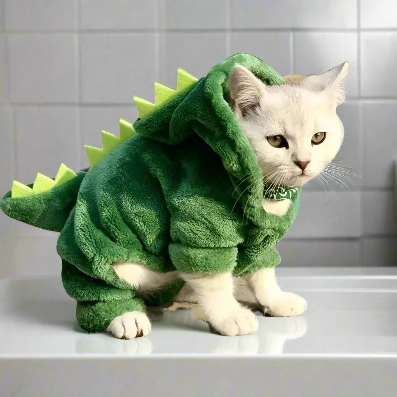 Pet Dinosaur Plush & Snug Winter Costume