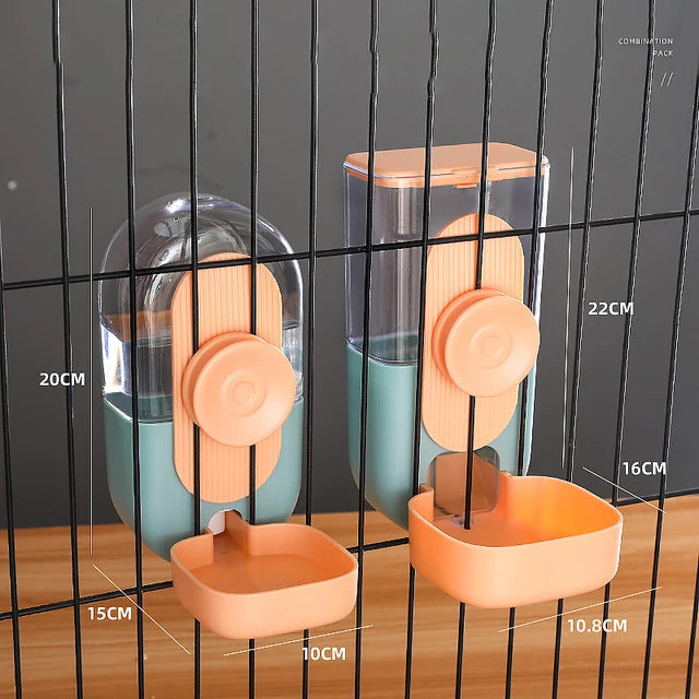 Pet Cage Food and Water Feeder