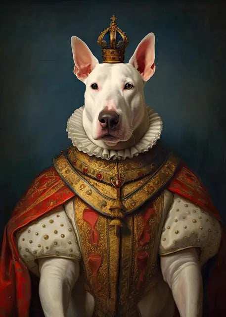 Pet Portrait Dog King Regal Royal Animals Canvas Painting