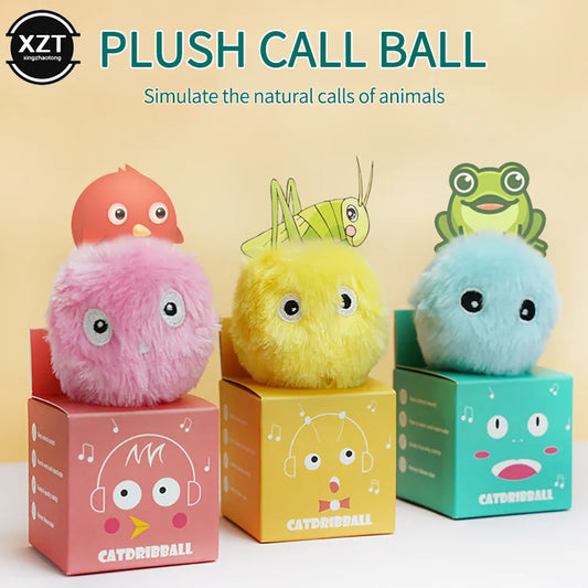 CatDribball: Natural Bird, Cricket, and Frog Calls for Electric Catnip Training
