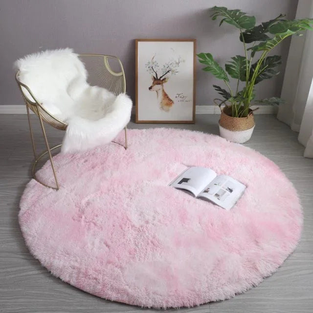 Plush Soft Round Pet Rug