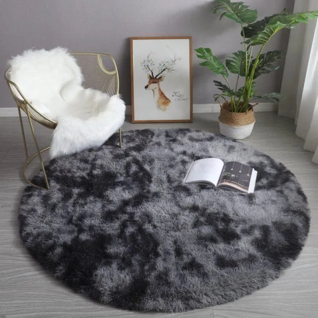 Plush Soft Round Pet Rug