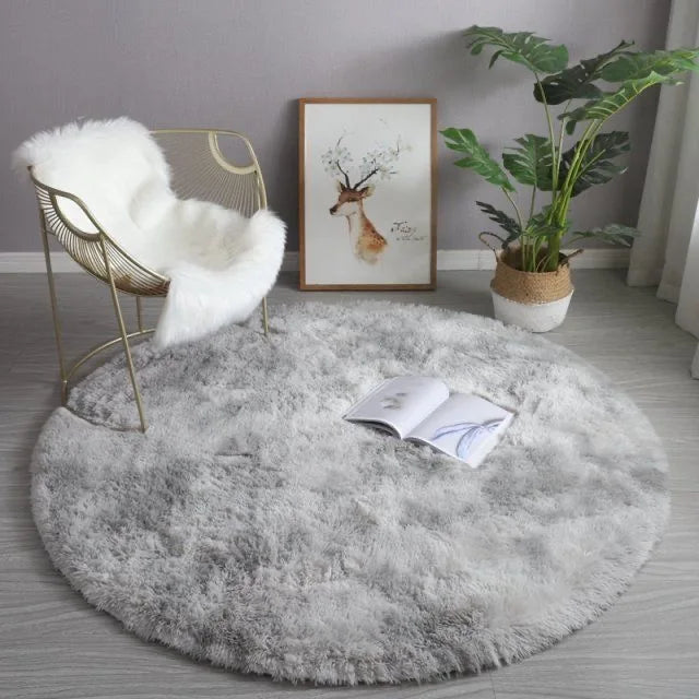 Plush Soft Round Pet Rug