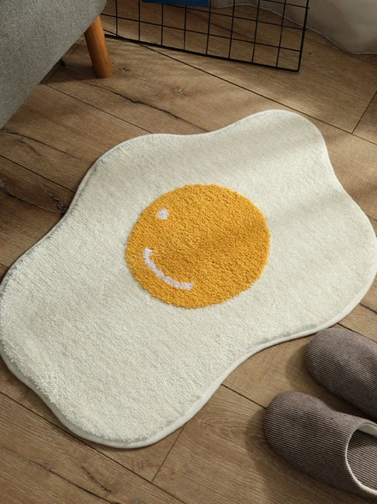Poached Egg Non-Slip Rug and Mat