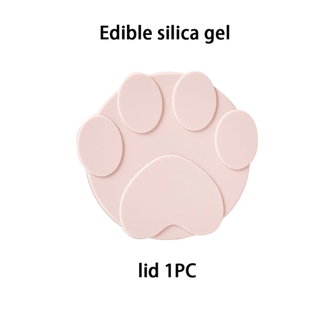 Silicone Wet Food Lid Cover with Spoon