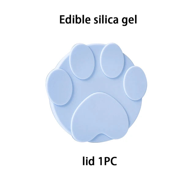 Silicone Wet Food Lid Cover with Spoon