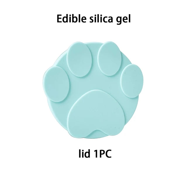 Silicone Wet Food Lid Cover with Spoon
