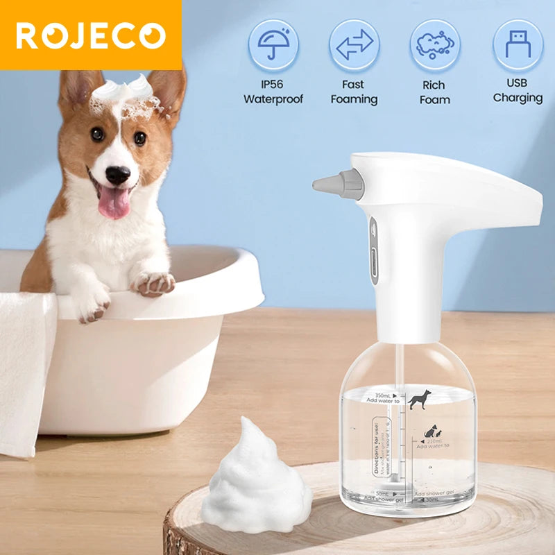 ROJECO Smart Pet USB-Charging Automatic Soap Dispenser for Baths