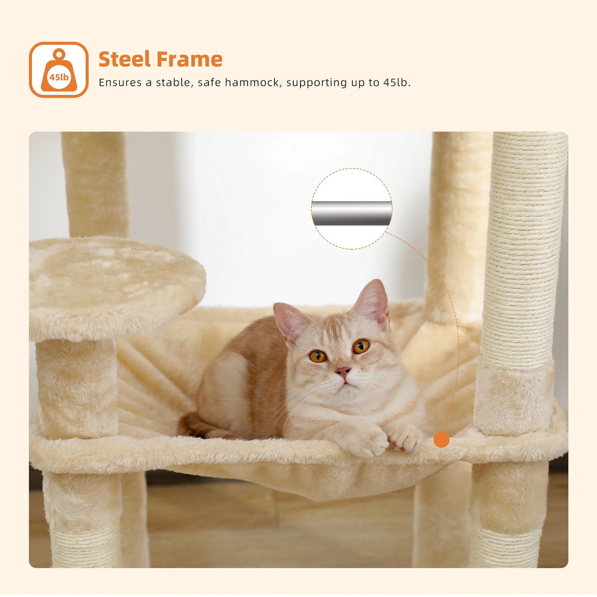 5-Level Cat Tower Hammock