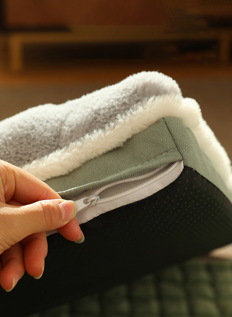 Plush Sleeping Mattress Calming Bed with Removable Cover