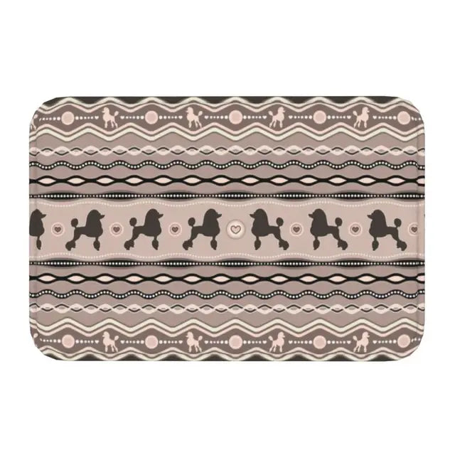 Starry Night Poodle Anti-Slip Doormat