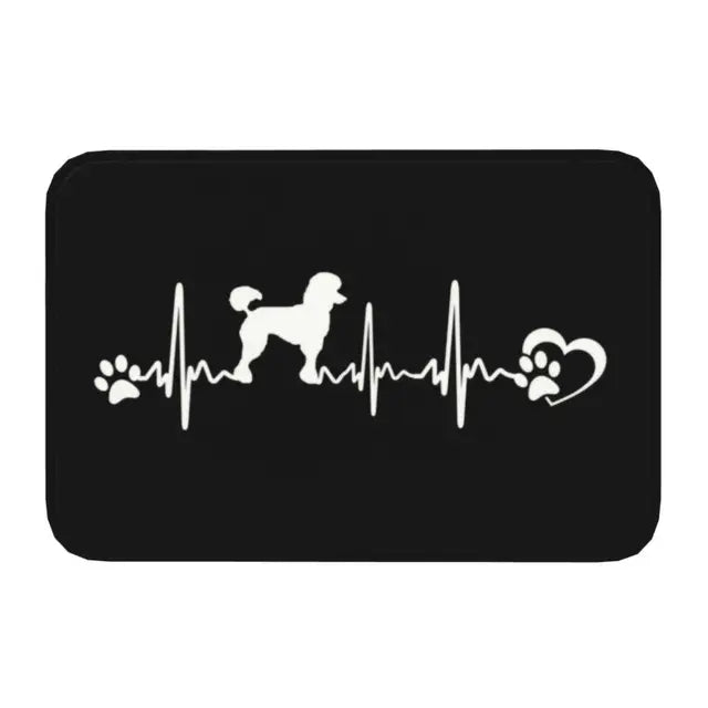 Starry Night Poodle Anti-Slip Doormat
