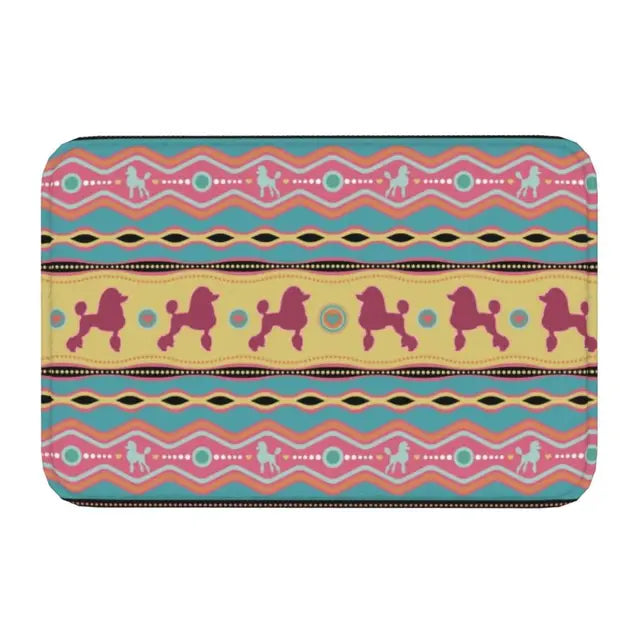 Starry Night Poodle Anti-Slip Doormat