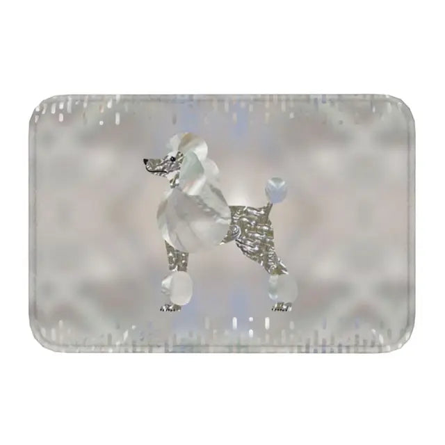 Starry Night Poodle Anti-Slip Doormat