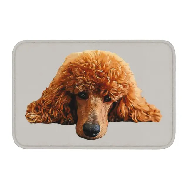 Starry Night Poodle Anti-Slip Doormat