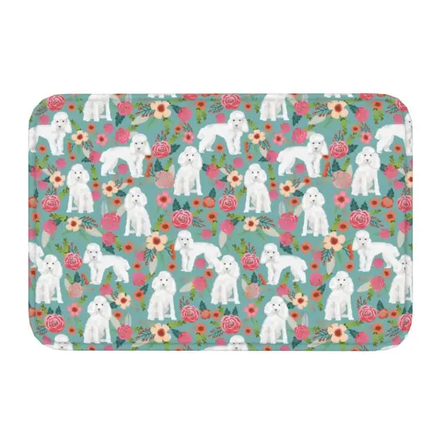 Starry Night Poodle Anti-Slip Doormat