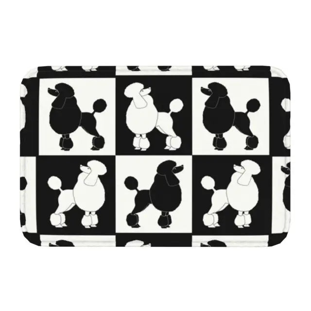 Starry Night Poodle Anti-Slip Doormat