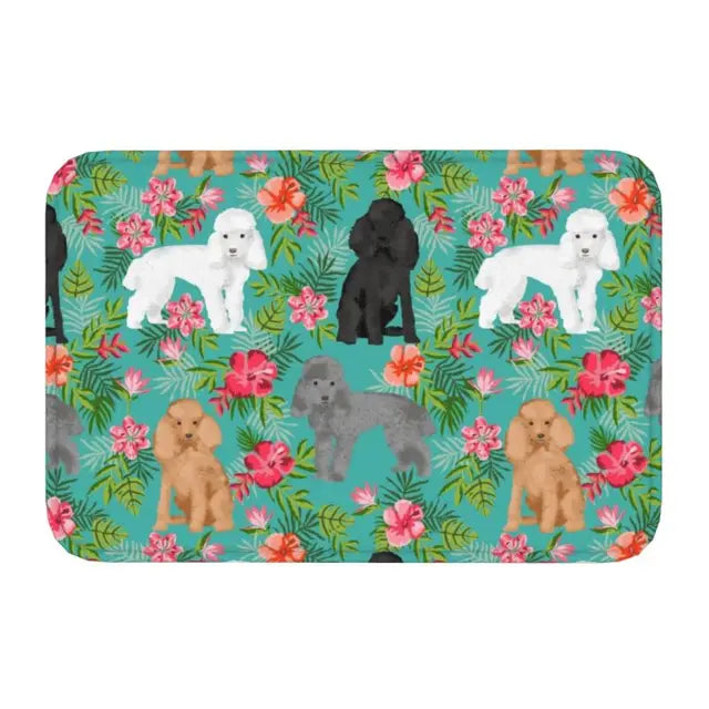 Starry Night Poodle Anti-Slip Doormat