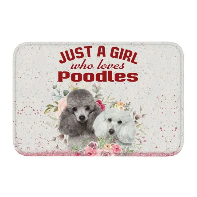 Starry Night Poodle Anti-Slip Doormat