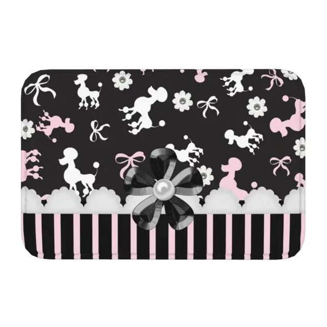 Starry Night Poodle Anti-Slip Doormat
