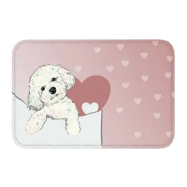 Starry Night Poodle Anti-Slip Doormat