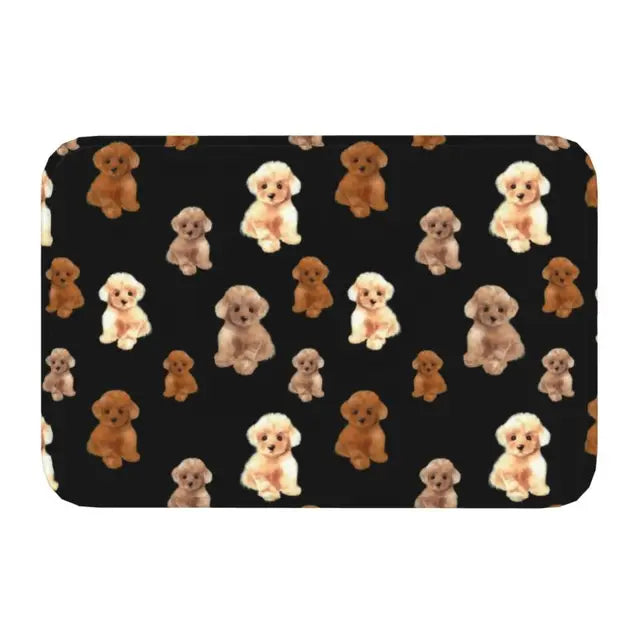 Starry Night Poodle Anti-Slip Doormat
