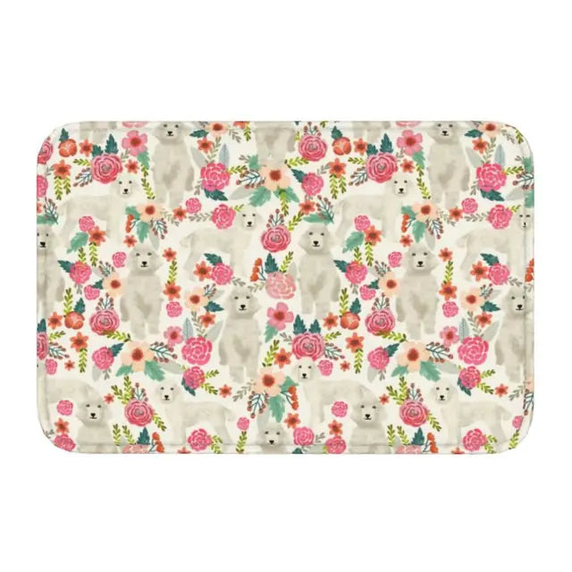 Starry Night Poodle Anti-Slip Doormat