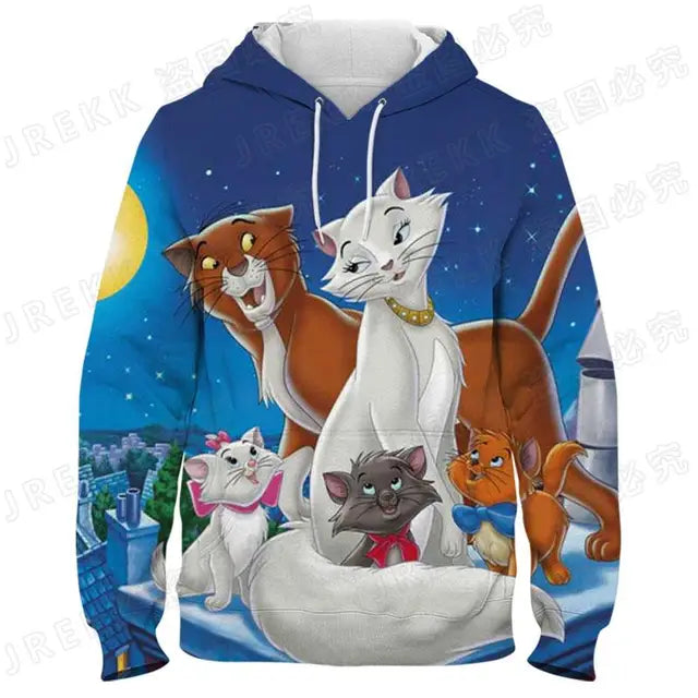 The Aristocats Harajuku Marie 3D Printed Hoodie
