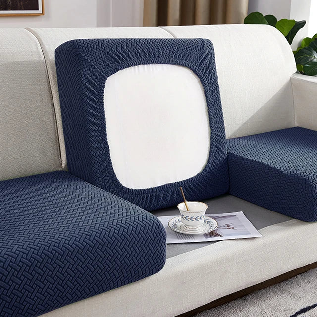 Jacquard Thick Sofa Seat Cushion Cover Furniture Cat Scratch Protector