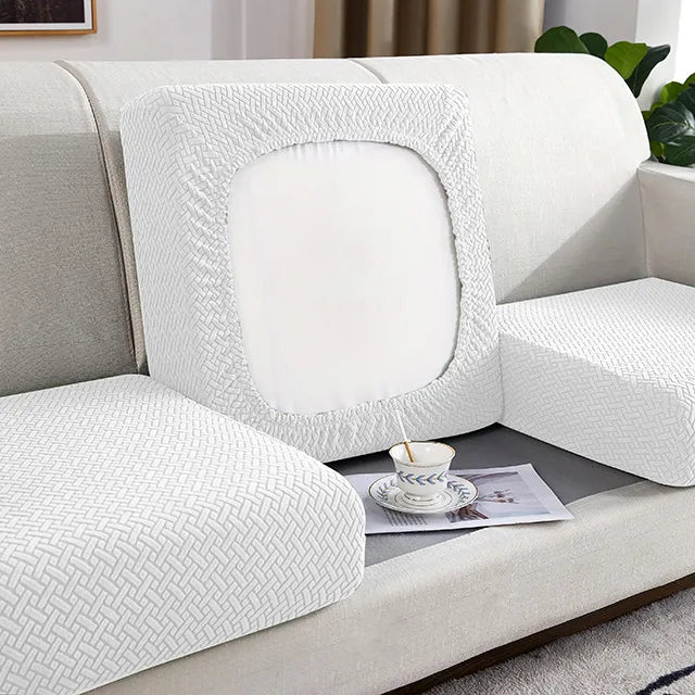 Jacquard Thick Sofa Seat Cushion Cover Furniture Cat Scratch Protector