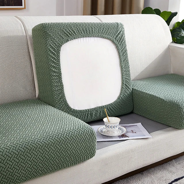 Jacquard Thick Sofa Seat Cushion Cover Furniture Cat Scratch Protector