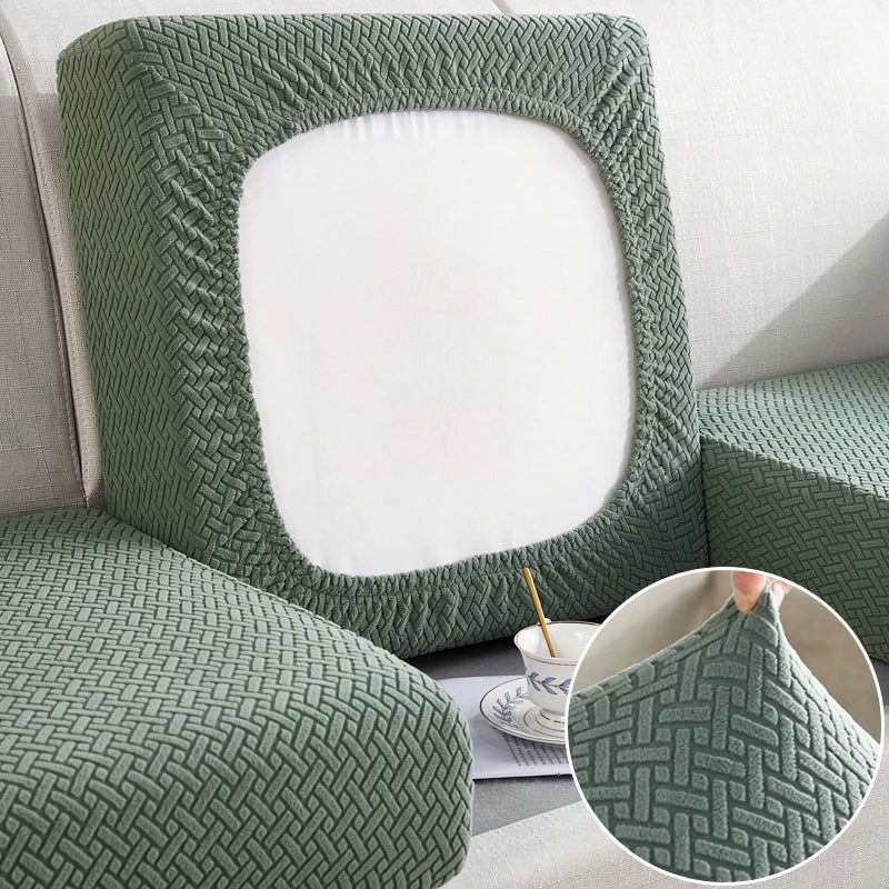 Jacquard Thick Sofa Seat Cushion Cover Furniture Cat Scratch Protector