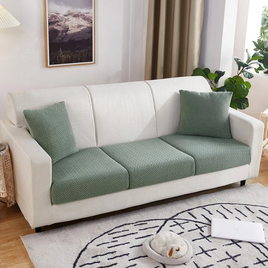 Jacquard Thick Sofa Seat Cushion Cover Furniture Cat Scratch Protector