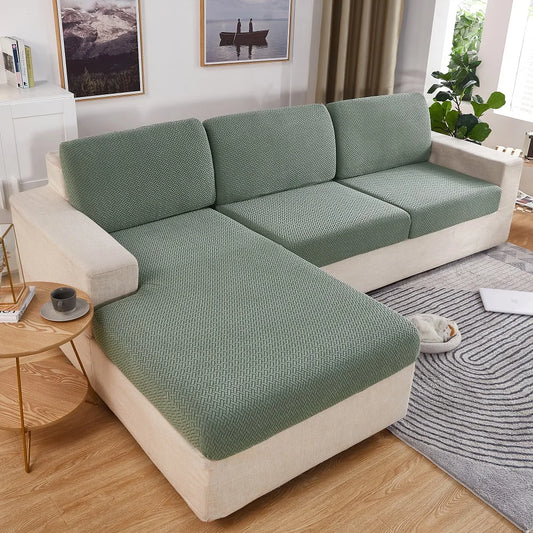 Jacquard Thick Sofa Seat Cushion Cover Furniture Cat Scratch Protector