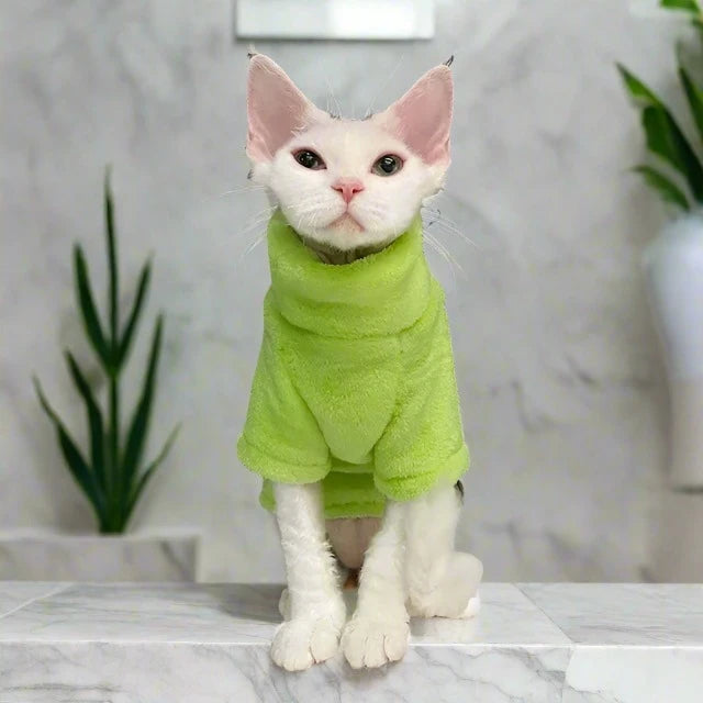 Turtleneck Cat Sweater for All Cats (Sphynx, Maine-Coon, Tabbies)