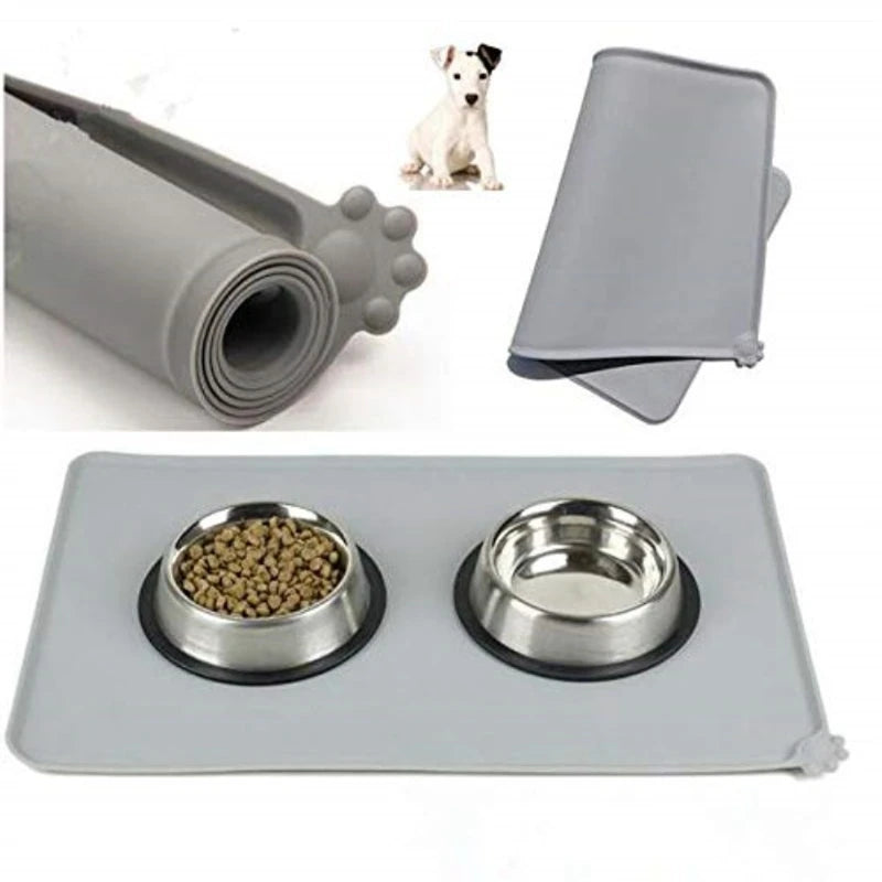 Silicone Waterproof Pet Mat for Food and Drinking Bowls