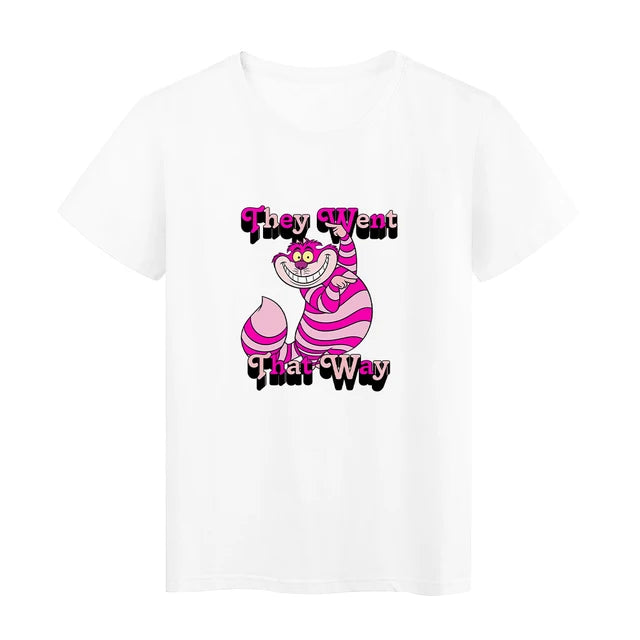 We're All Made Here Cheshire Cat Y2k Fashion T-Shirt