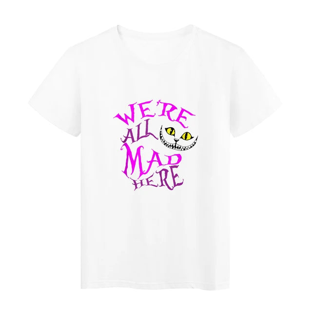 We're All Made Here Cheshire Cat Y2k Fashion T-Shirt