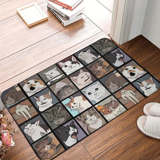 Anti-Slip Sad Cat Mat