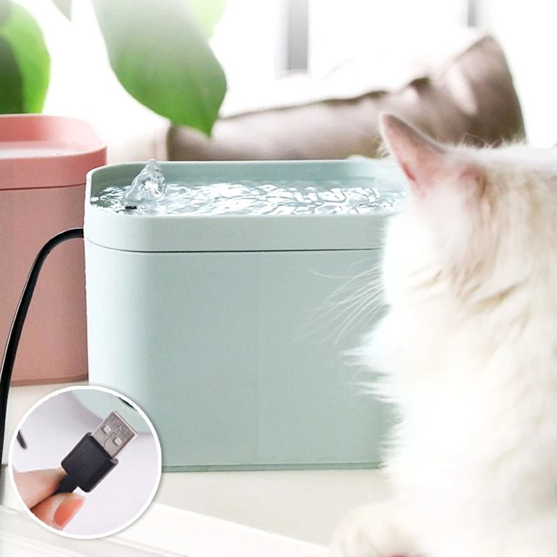 Automatic Electric Mute USB Cat Water Fountain with Filter Radar Induction