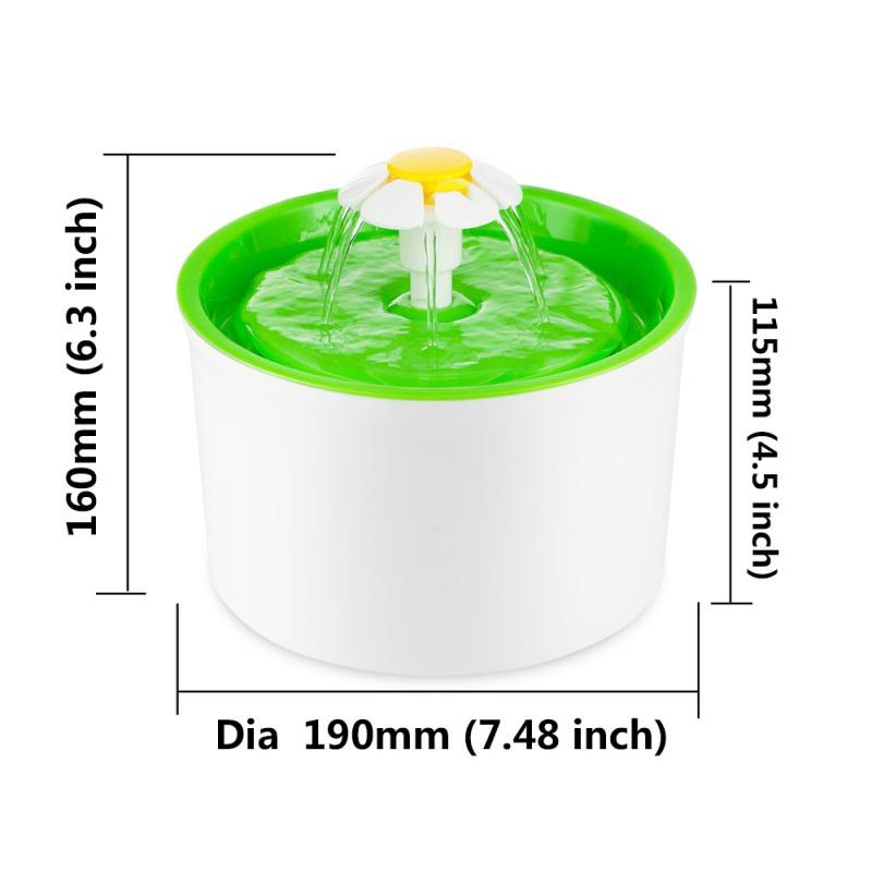 Automatic Flower Style Pet Drinking Fountain with Filter