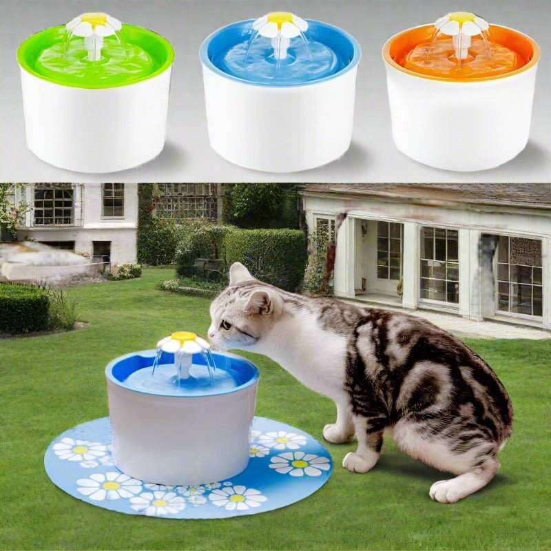 Automatic Flower Style Pet Drinking Fountain with Filter