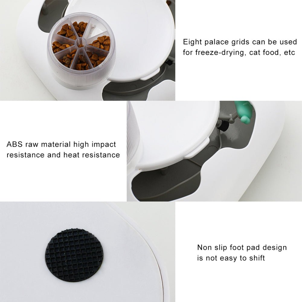 Automatic Pet Feeder Electric Flutter Rotating Kitten Toy