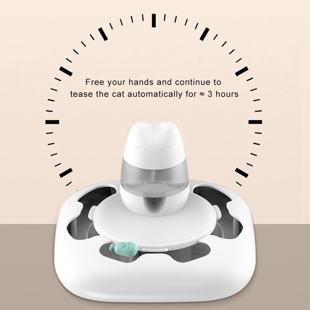 Automatic Pet Feeder Electric Flutter Rotating Kitten Toy