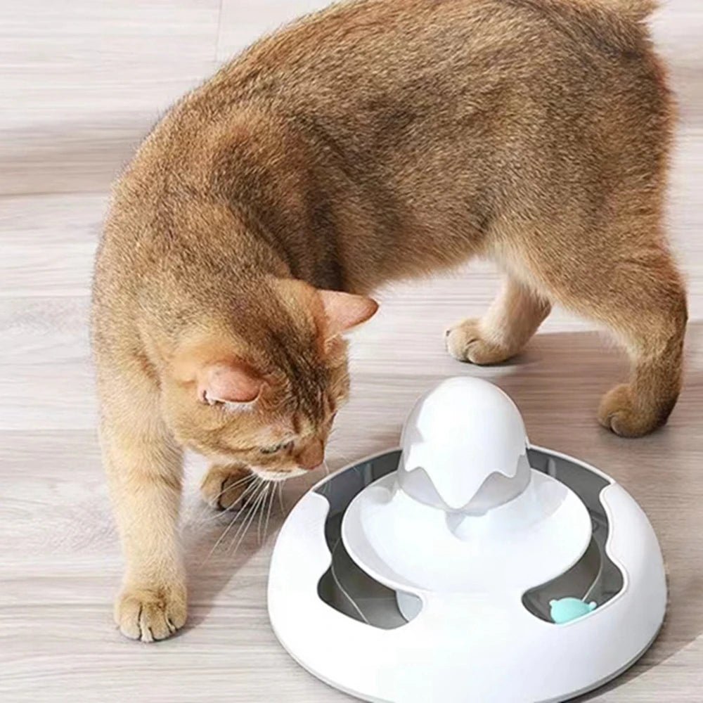 Automatic Pet Feeder Electric Flutter Rotating Kitten Toy