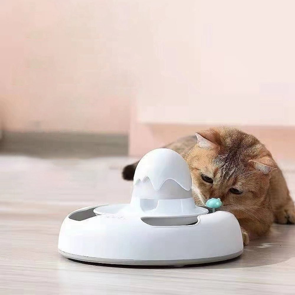 Automatic Pet Feeder Electric Flutter Rotating Kitten Toy