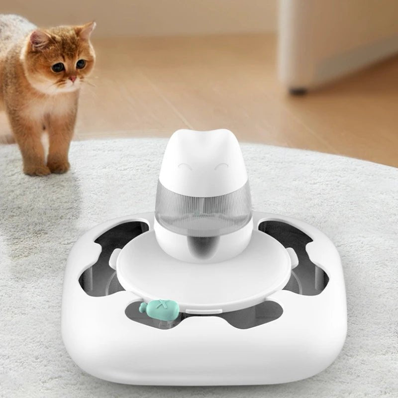 Automatic Pet Feeder Electric Flutter Rotating Kitten Toy