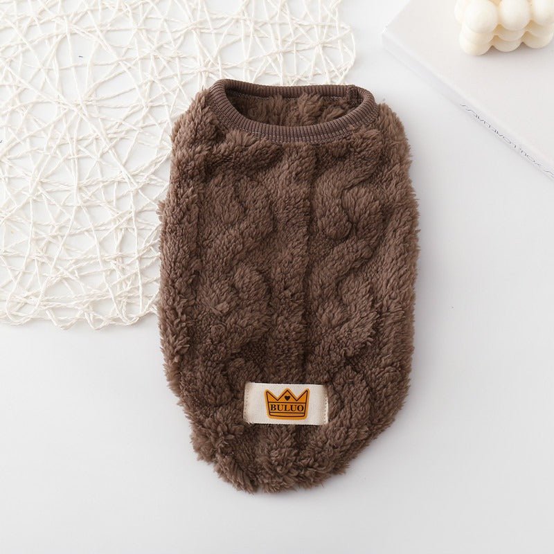 Autumn and Winter Warm Cotton Teddy Jacket Vest for Cat and Dog