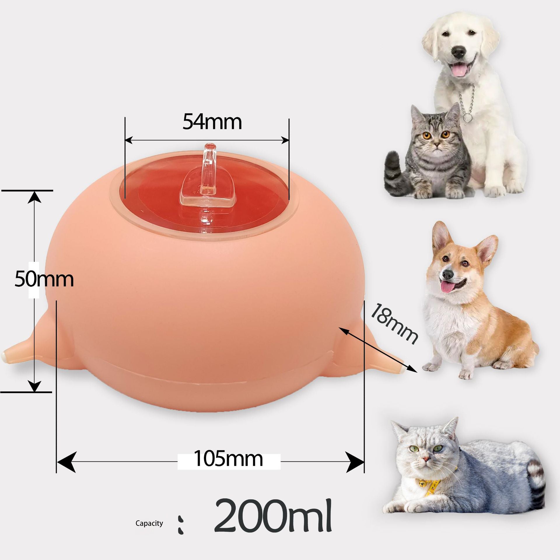 Baby Cat and Dog Bionic Silicone Automatic Milk and Water Feeder and Pacifier